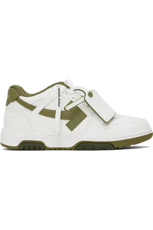 OFF-WHITE Baskets Out of Office blanc et kaki