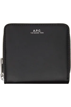 A.P.C. Portefeuille compact Emmanuel noir