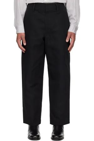 LEMAIRE Pantalon chino ample noir