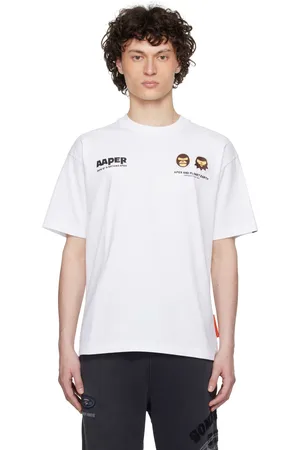 A Bathing Ape T-shirt blanc à logo AAPER