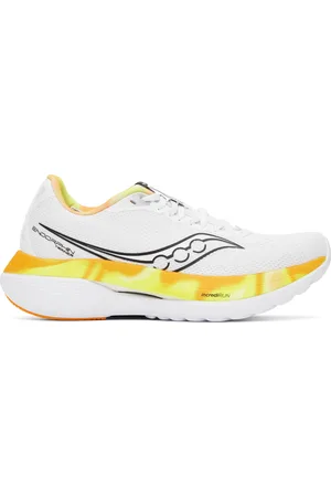 Saucony Baskets Endorphin blanc et jaune