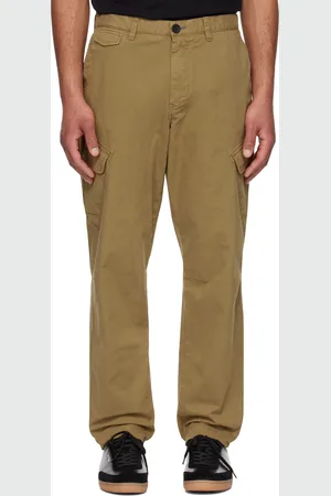 Paul Smith Pantalon cargo brun à logo de zèbre à rayures