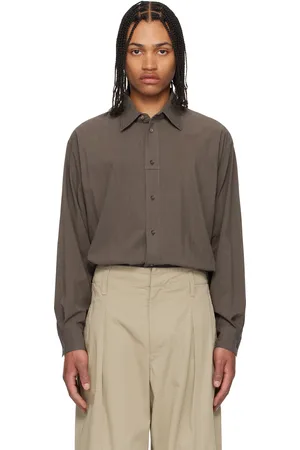 LEMAIRE Chemise brune à passant