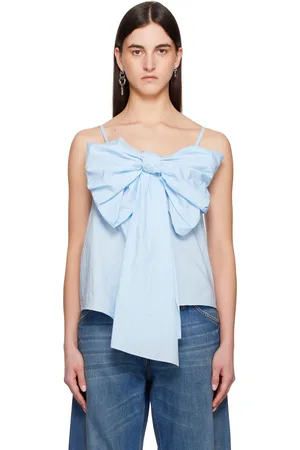 Acne Studios Haut bleu à appliqué à boucle et à bretelles