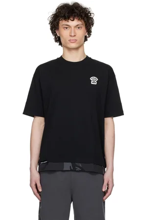 A Bathing Ape T-shirt Fancy noir à écussons à logo