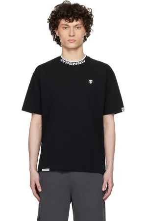 A Bathing Ape T-shirt noir à logos AAPE Now et Moonface