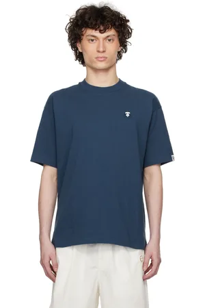 A Bathing Ape T-shirt bleu marine à logo AAPE Now