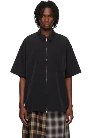 SONG FOR THE MUTE Chemise de sport noire à glissière
