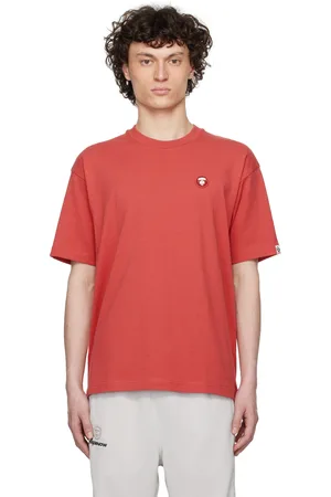 A Bathing Ape T-shirt rouge à logo AAPE Now