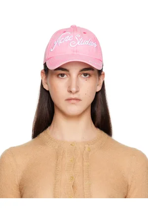 Acne Studios Casquette rose à logos