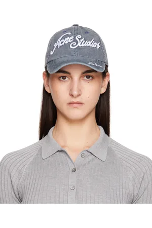 Acne Studios Casquette bleue à logos