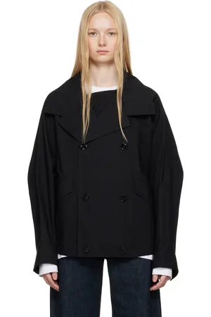 LEMAIRE Blouson léger noir à bavolet
