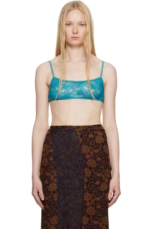 DRIES VAN NOTEN Soutien-gorge léger ajusté bleu