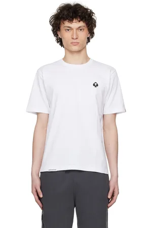 A Bathing Ape T-shirt blanc à écusson à logo modifié et à logo AAPE Now