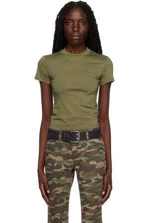 Fax Copy Express T-shirt vert exclusif à SSENSE