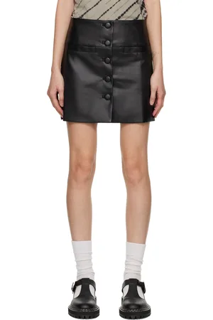 Proenza Schouler Minijupe noire boutonnée