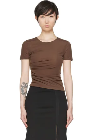 Helmut Lang T-shirt réversible brun exclusif à SSENSE