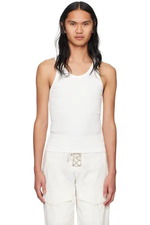 DION LEE Débardeur blanc à rivets