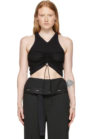 DION LEE Débardeur noir en coton bio