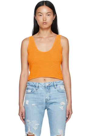 Frame Débardeur orange en viscose