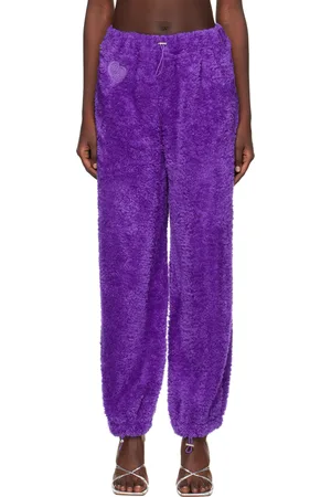 Sinead Gorey Pantalon de détente surdimensionné mauve à image