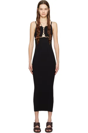 Wynn Hamlyn Robe longue Sunny noire