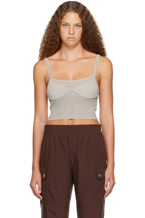 DION LEE Débardeur Serpent gris