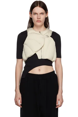 HELIOT EMIL Veste blanc cassé rembourrée en duvet exclusive à SSENSE
