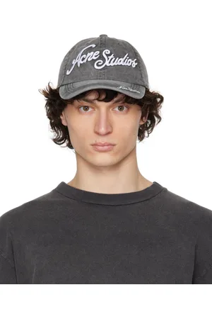 Acne Studios Casquette noire à logos