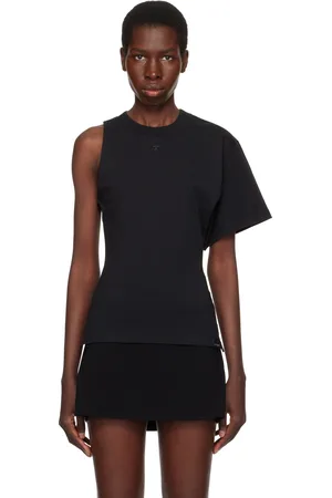 Courrèges T-shirt à manche unique noir - Scuba