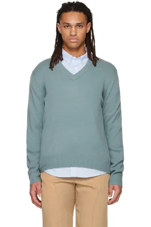 Vince Pull bleu à col en V