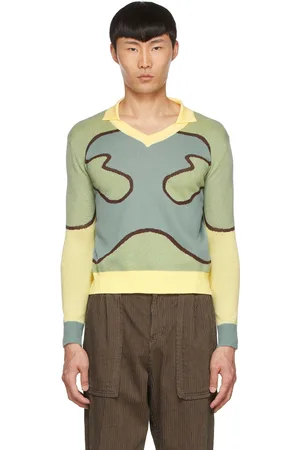Lukhanyo Mdingi Cardigan vert en coton