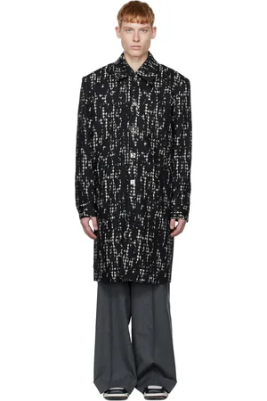 CALVINLUO Manteau long Destruction noir