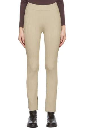 Dagmar Legging Shiloh beige à fentes