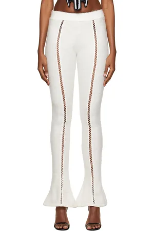 Didu Pantalon évasé blanc