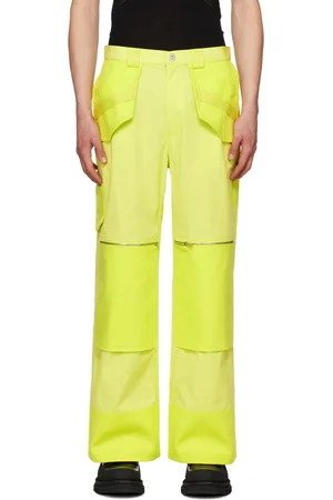 DION LEE Pantalon cargo droit jaune