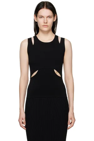 DION LEE Débardeur Interlink noir