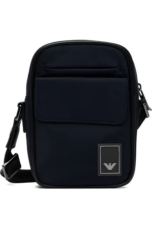 Emporio Armani Pochette bleu marine à glissière