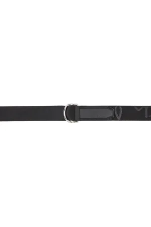 Paul Smith Ceinture noire à motif à logo gaufré