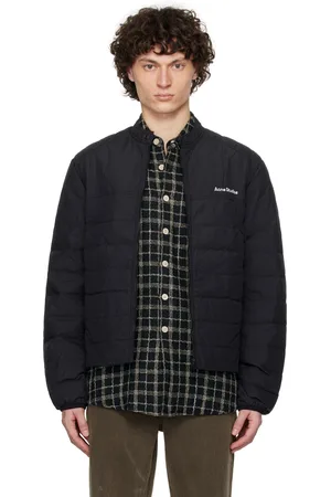 Acne Studios Blouson teint en plongée noir rembourré en duvet