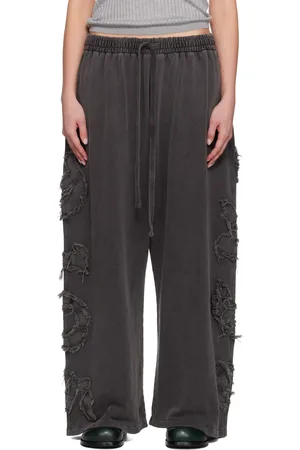 Acne Studios Pantalon de détente noir à logo