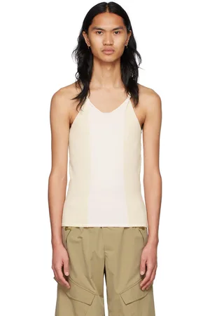 DION LEE Débardeur blanc cassé en coton