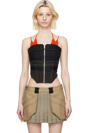 DION LEE Camisole de travail noire