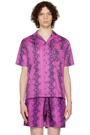 Double Rainbouu Chemise rose à motif graphique imprimé