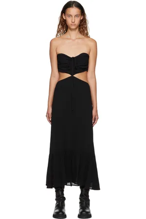 Reformation Robe midi Riya noire