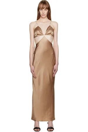 Reformation Robe longue Poppies brune