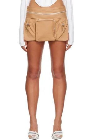 DION LEE Minijupe cargo utilitaire kaki