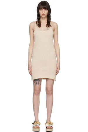 J.W.Anderson Robe courte beige en coton