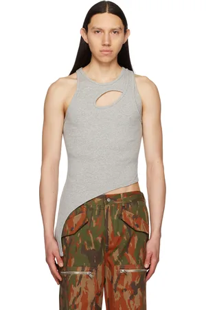 DION LEE Débardeur Bone Marle gris