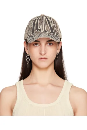 Acne Studios Casquette beige en coton bio